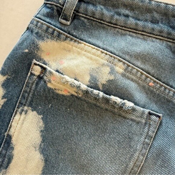 SER.O.YA Veronica Jogger Jeans in Olympic Bleach Drop Crotch Cargo Size 26 NWT - Picture 14 of 15